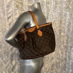 Louis Vuitton Classic Brown and Tan Tote